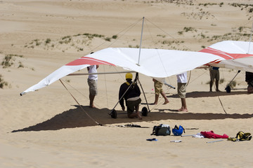 Hang Gliding at Jockey's Ridge in the Outer Banks of NC