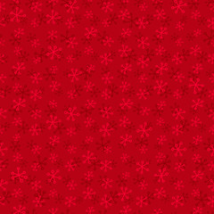 Obraz na płótnie Canvas Seamless red pattern with snowflakes
