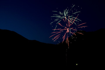Fireworks in the Mountains