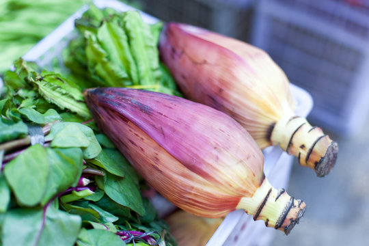 Bananas flowers