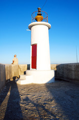 Lighthouse by the sea in Altinoluk/Turkey