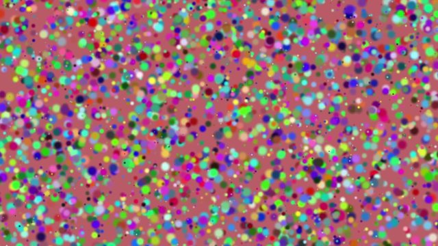 Animation Abstract Backgroung Texture. Sphere orbs flying on