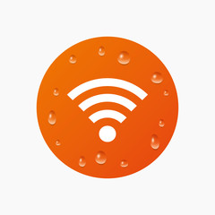Wifi sign. Wi-fi symbol. Wireless Network.