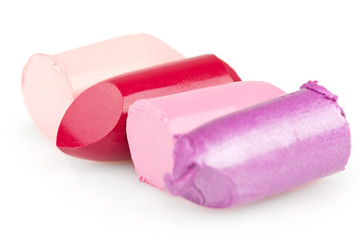 Cutted color lipsticks
