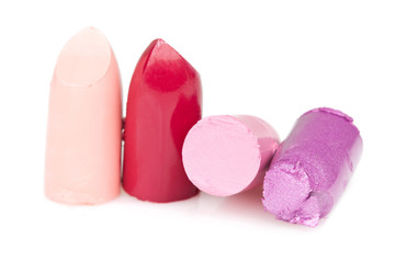 Cutted lipsticks