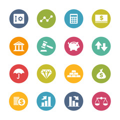 Finance Icons, Circle Series
