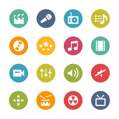Multimedia Icons, Circle Series

