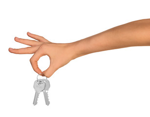 Humans hand with keys