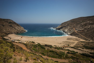 Zorkos beach on Andros island, Greece © siete_vidas1