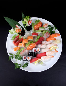 plate of sashimi