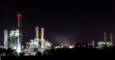 Fototapeta na wymiar Twilight photo of power plant