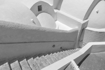 Architecture on the island of Santorini Greece