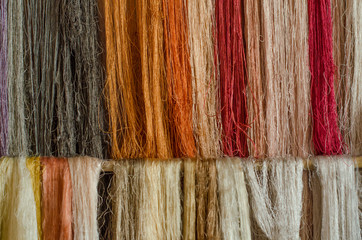 Raw silk thread background