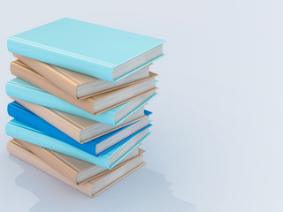 Empty color book mockup template