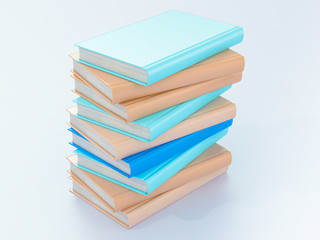 Empty color book mockup template