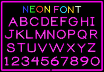 Neon letters