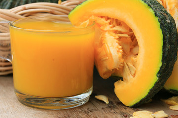 Fresh pumpkin juice