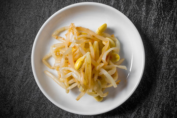 もやし　ナムル　韓国料理　 bean sprouts