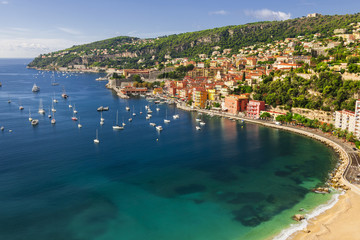 Villefranche-sur-Mer view on French Riviera