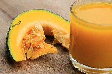 Fresh pumpkin juice