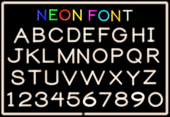 Neon letters