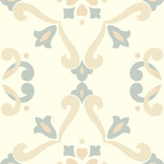 Vector ceramic tiles with seamless pattern