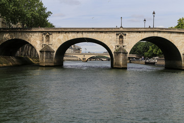 the bridge over seine river ,paris