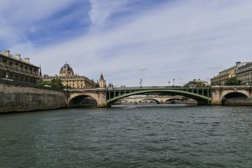 Fototapeta premium the bridge over seine river ,paris
