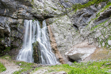 Abkhazia, a beautiful Gegsky waterfall.