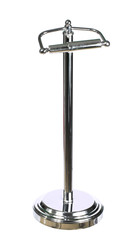 toilet paper holder standing isolated on white background