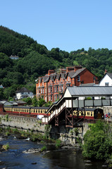 Llangollen Railway Station in Denbighshire.