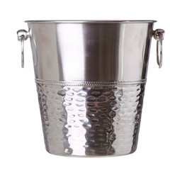 empty bucket for champagne bottle isolated on a white background © bestvc