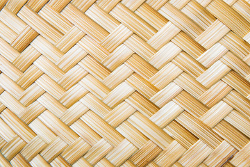 Stripes made of bamboo weaving.