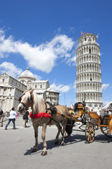 Obraz premium Italie / La tour penchée de Pise - The Leaning Tower of Pisa