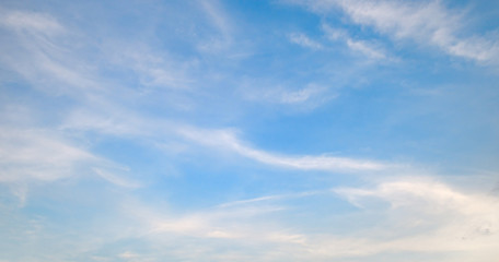 clouds in the blue sky