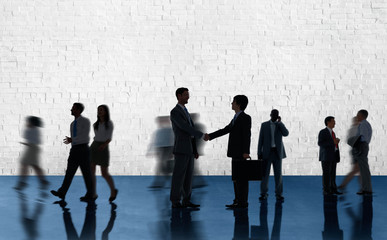 Silhouettes of Diverse Corporate Business People