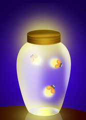 fireflies in the jar