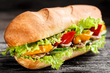 Sandwich with vegetables