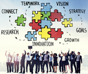 Teamwork Team Collaboration Connection Togetherness Concept