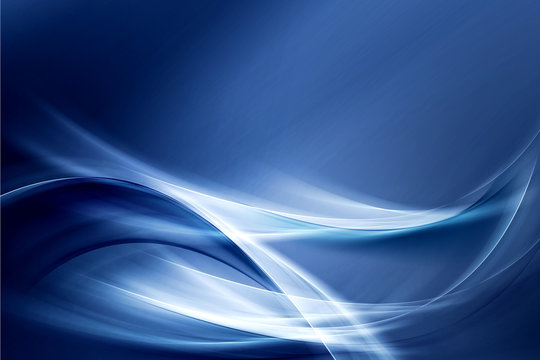Blue Abstract Waves Background