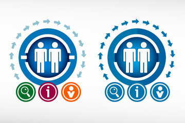 Gay icon and creative design elements