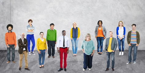 Obraz premium Diversity People Community Standing Concept