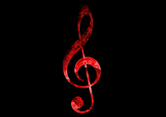 Music Clef Rose / Sound