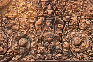 Banteai Srei temple, the temple of women, near Angkor wat, Siem Reap, Cambodia