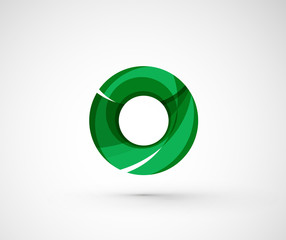 Abstract geometric company logo ring, circle