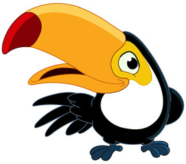 Naklejka premium Smiling toucan