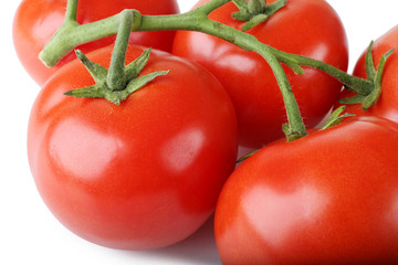 Bunch of fresh tomatoes, closeup