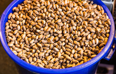 basket with pistachios