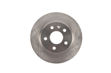 Brake disc on white background