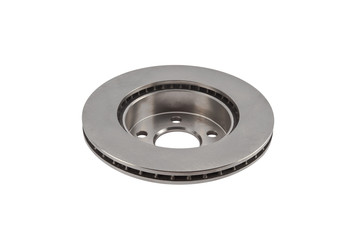 Brake disc on white background